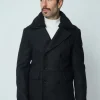 Manteau long boutonné