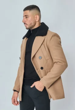 Manteau long boutonné