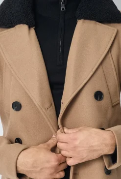 Manteau long boutonné