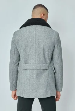 Manteau long boutonné