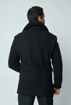 Manteau long boutonné
