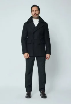 Manteau long boutonné