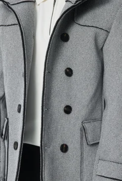 Manteau uni classique à capuche