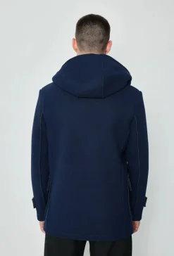 Manteau uni classique à capuche