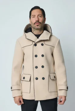 Manteau uni classique à capuche