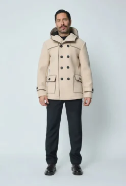 Manteau uni classique à capuche
