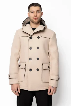 Manteau uni classique à capuche