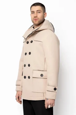 Manteau uni classique à capuche