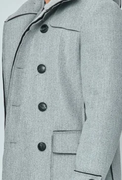 Manteau uni classique à capuche