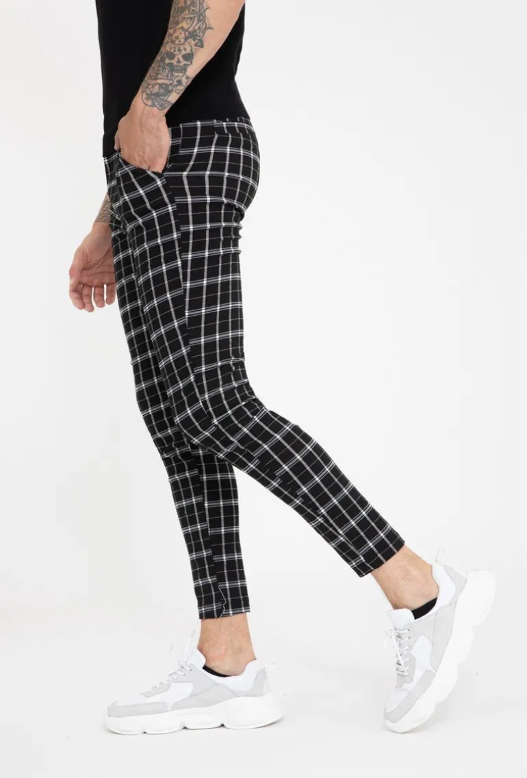 Pantalon à carreaux
