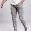 Pantalon à carreaux