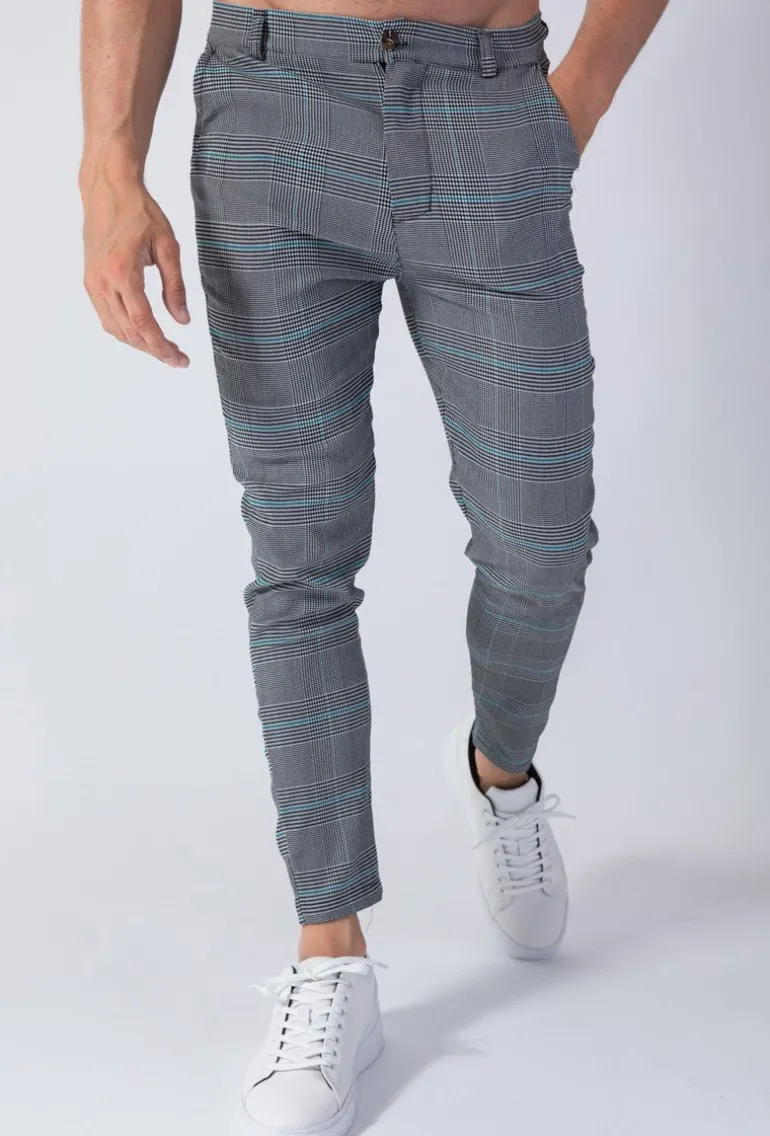 Pantalon à carreaux