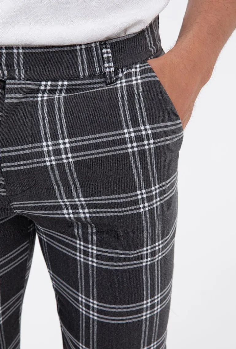 Pantalon à carreaux