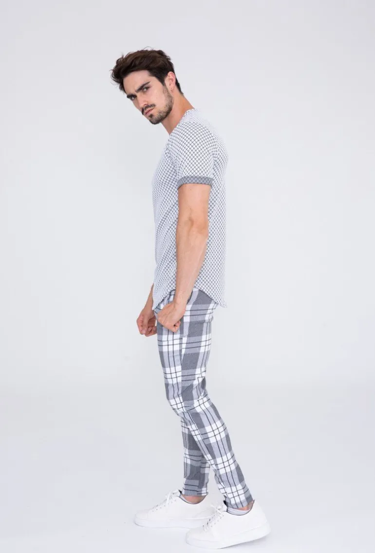 Pantalon à carreaux