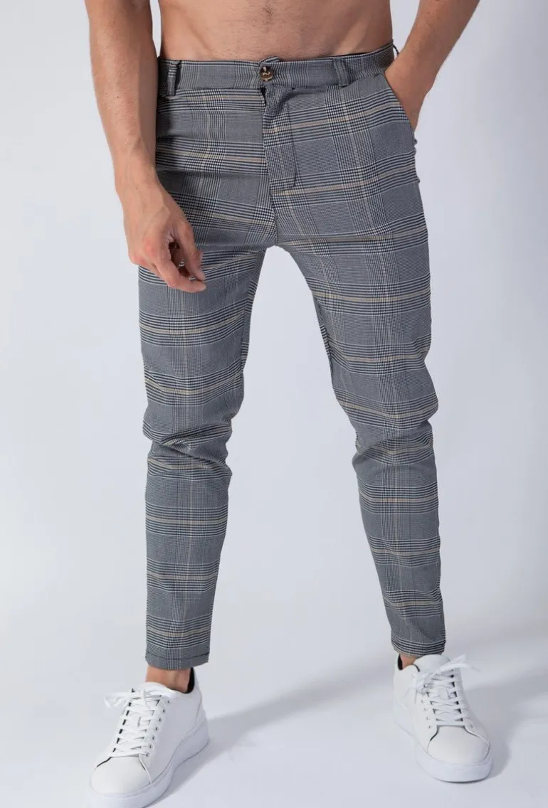 Pantalon à carreaux