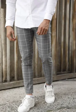 Pantalon à carreaux