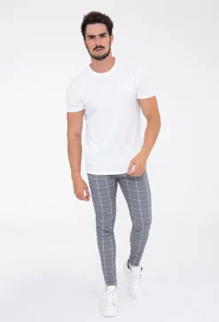 Pantalon à carreaux
