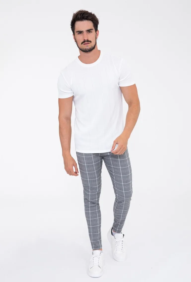 Pantalon à carreaux