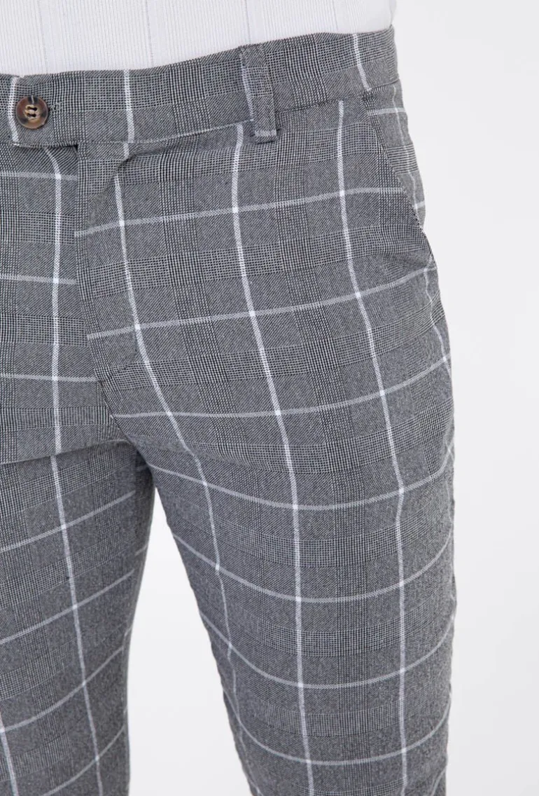 Pantalon à carreaux