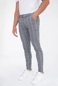 Pantalon à carreaux