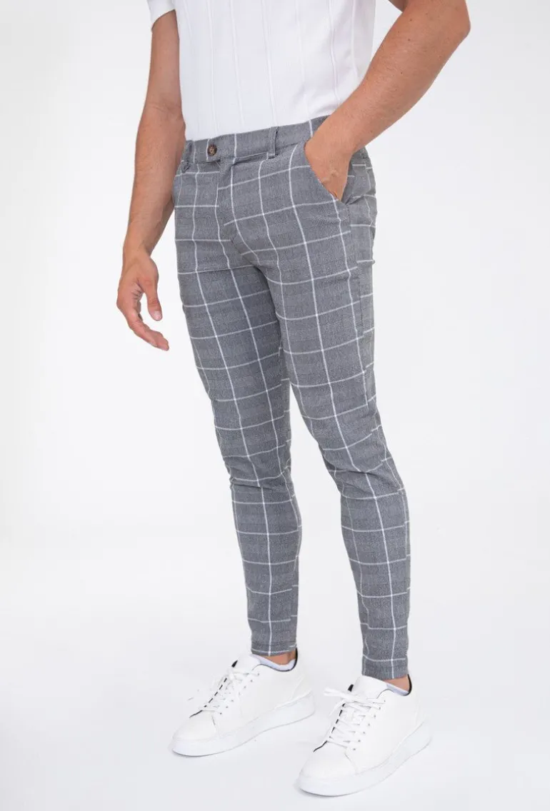 Pantalon à carreaux