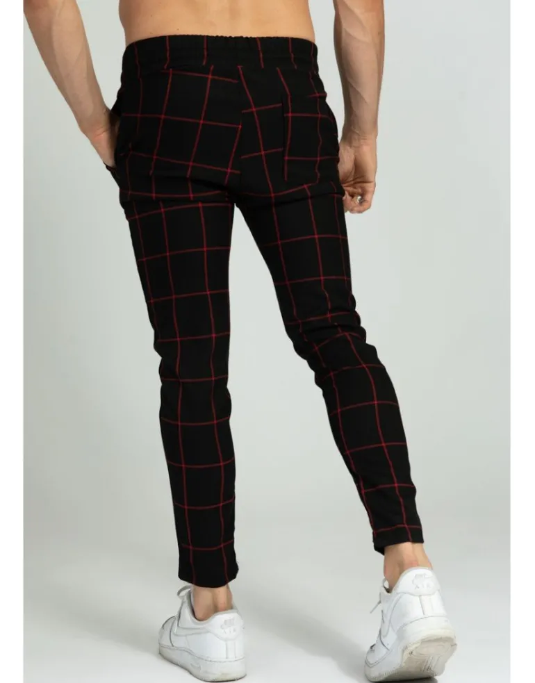 Pantalon à carreaux