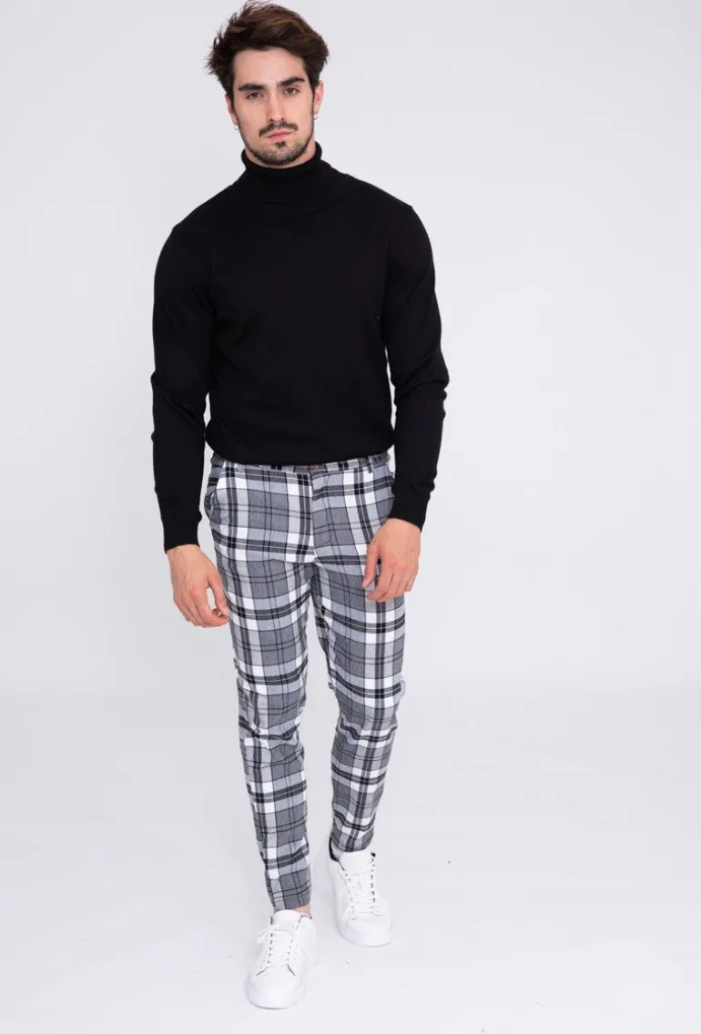 Pantalon à carreaux