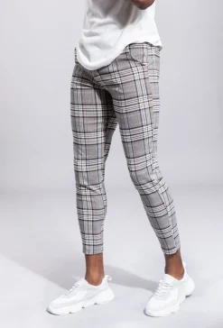 Pantalon à carreaux