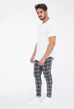 Pantalon à carreaux