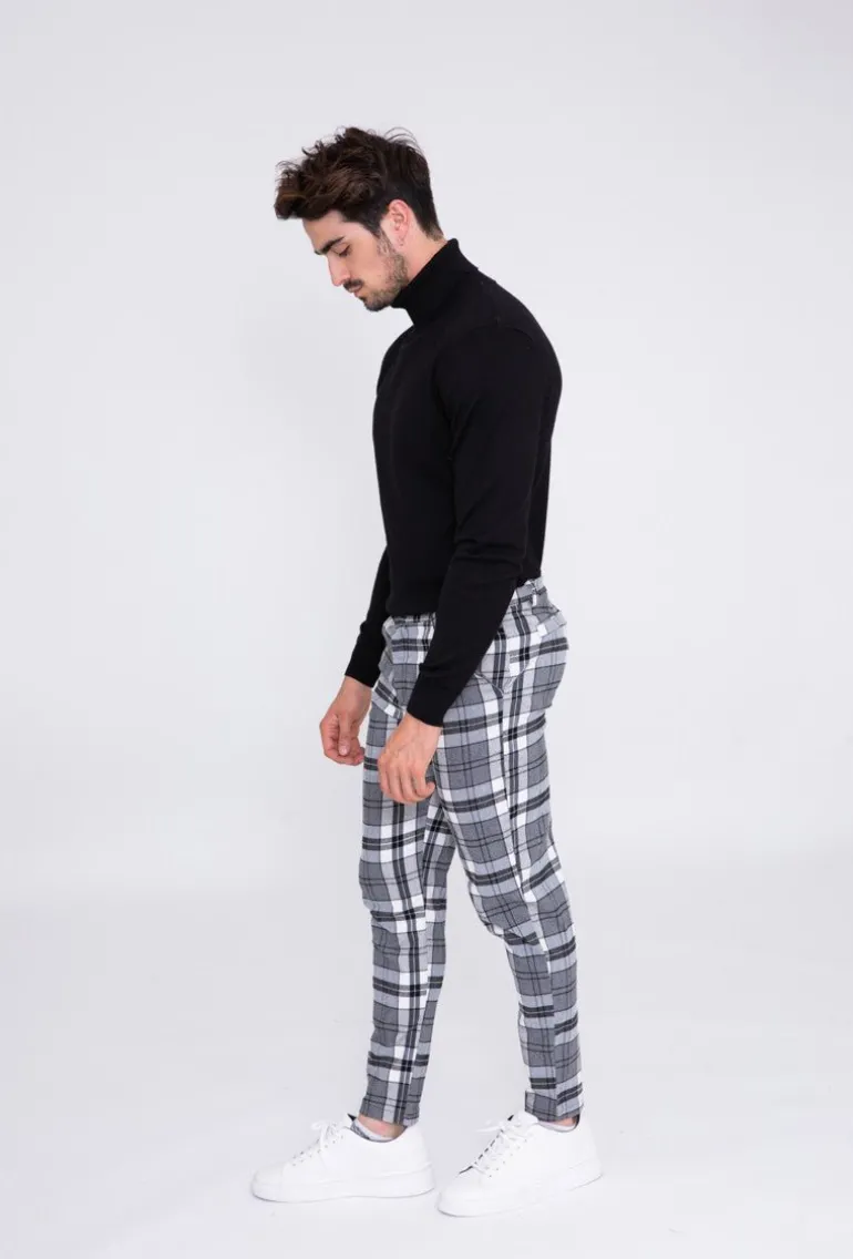 Pantalon à carreaux