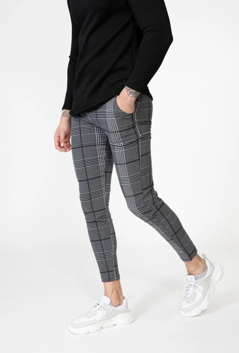 Pantalon à carreaux