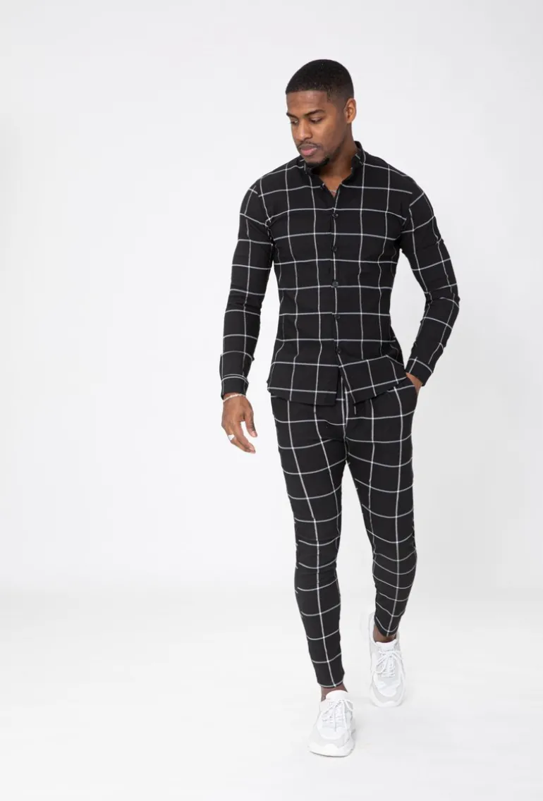 Pantalon à carreaux