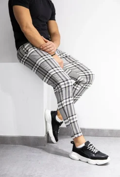 Pantalon à carreaux