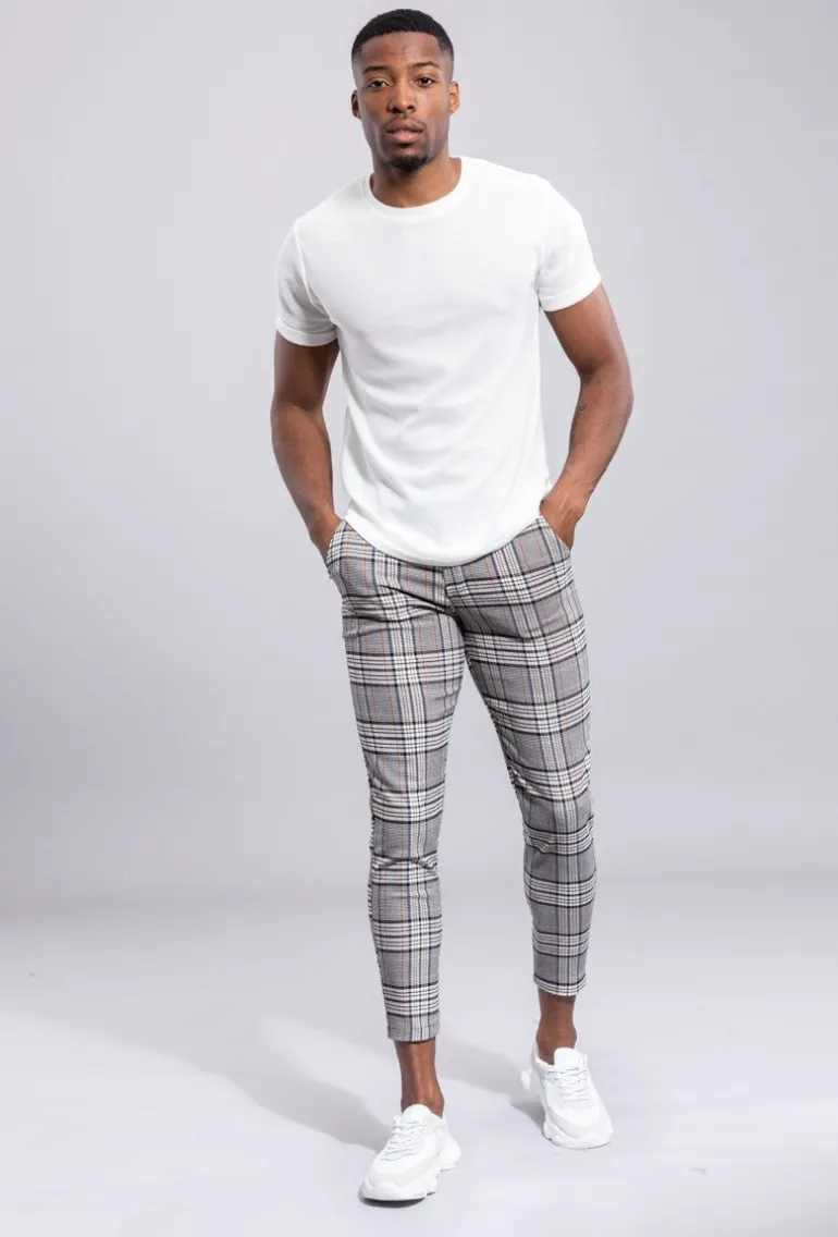 Pantalon à carreaux