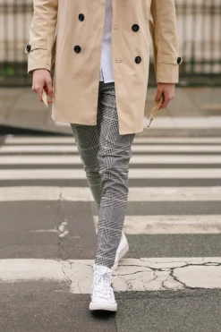 Pantalon à carreaux