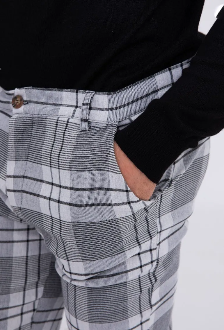 Pantalon à carreaux