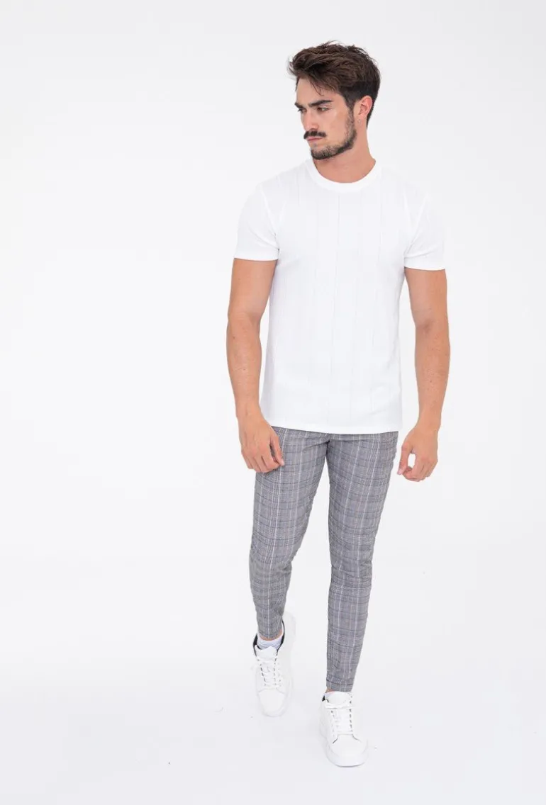Pantalon à carreaux