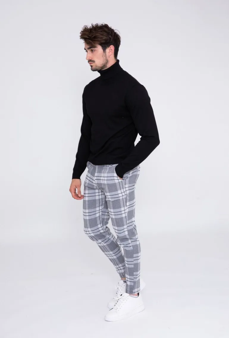 Pantalon à carreaux