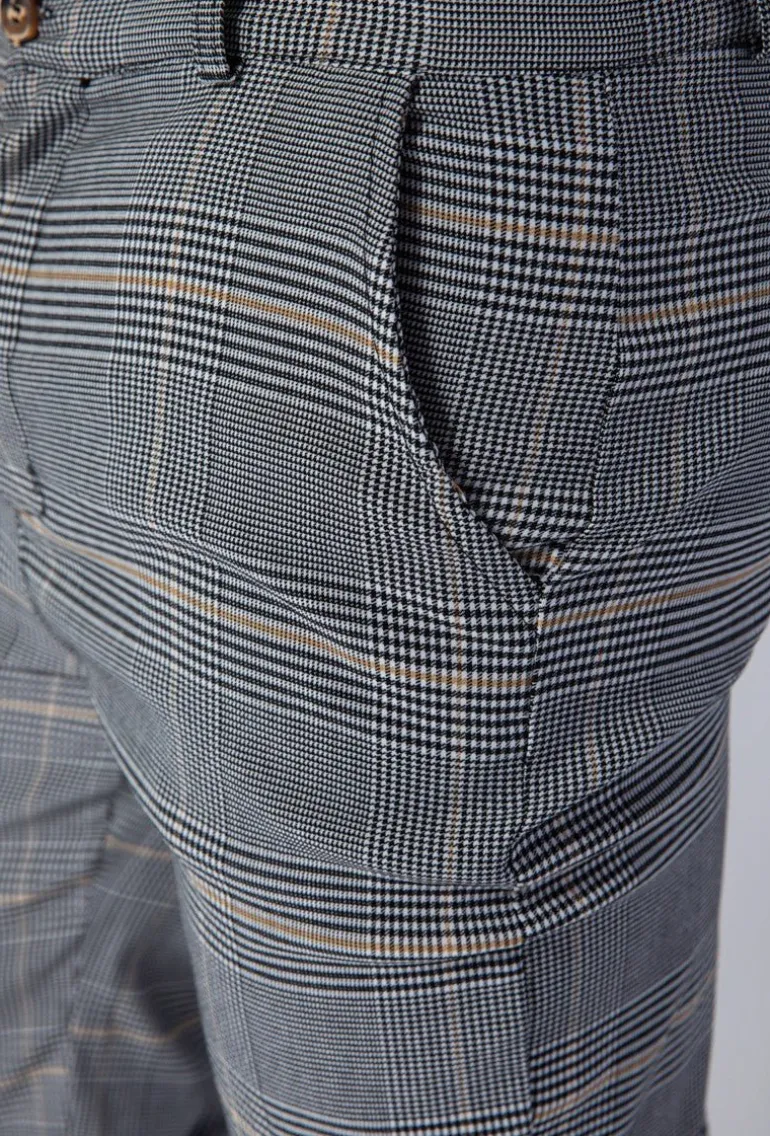 Pantalon à carreaux