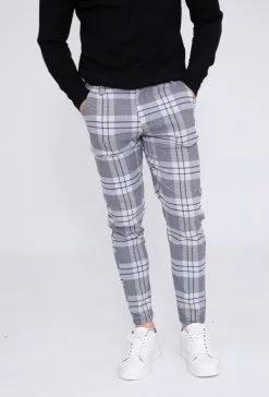 Pantalon à carreaux