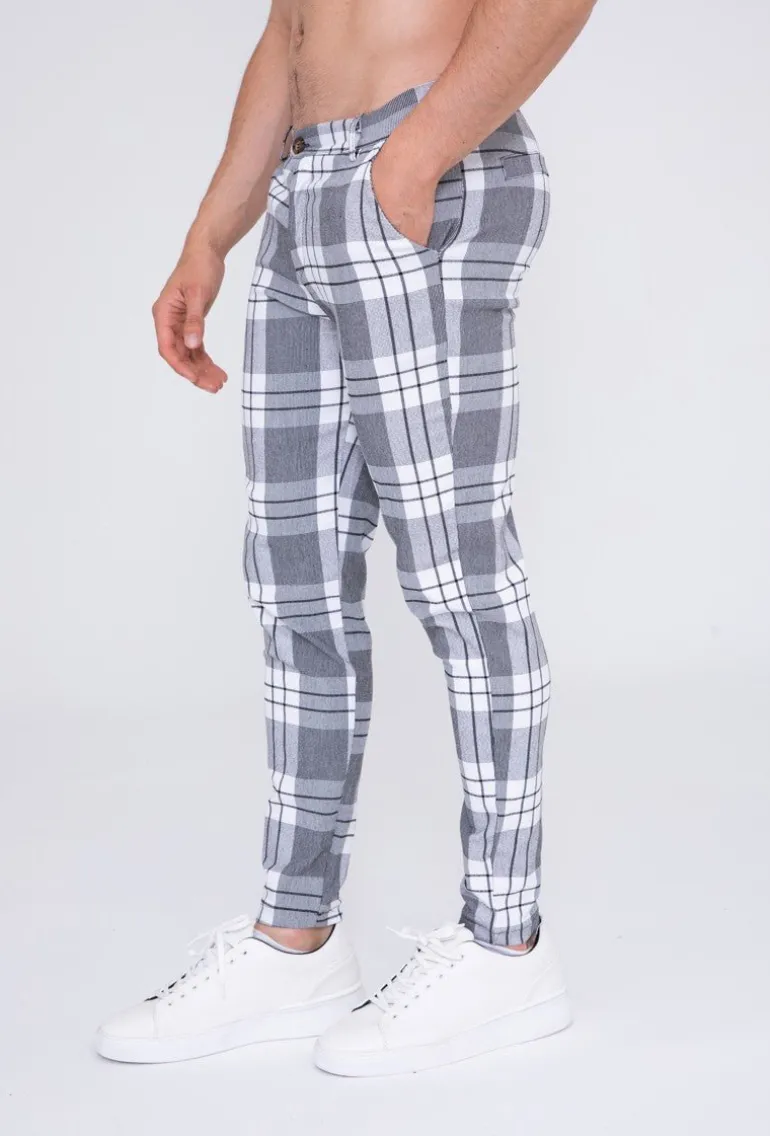 Pantalon à carreaux