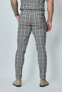 Pantalon à carreaux slim
