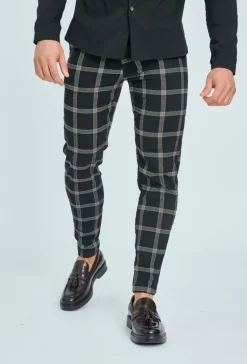 Pantalon à carreaux slim