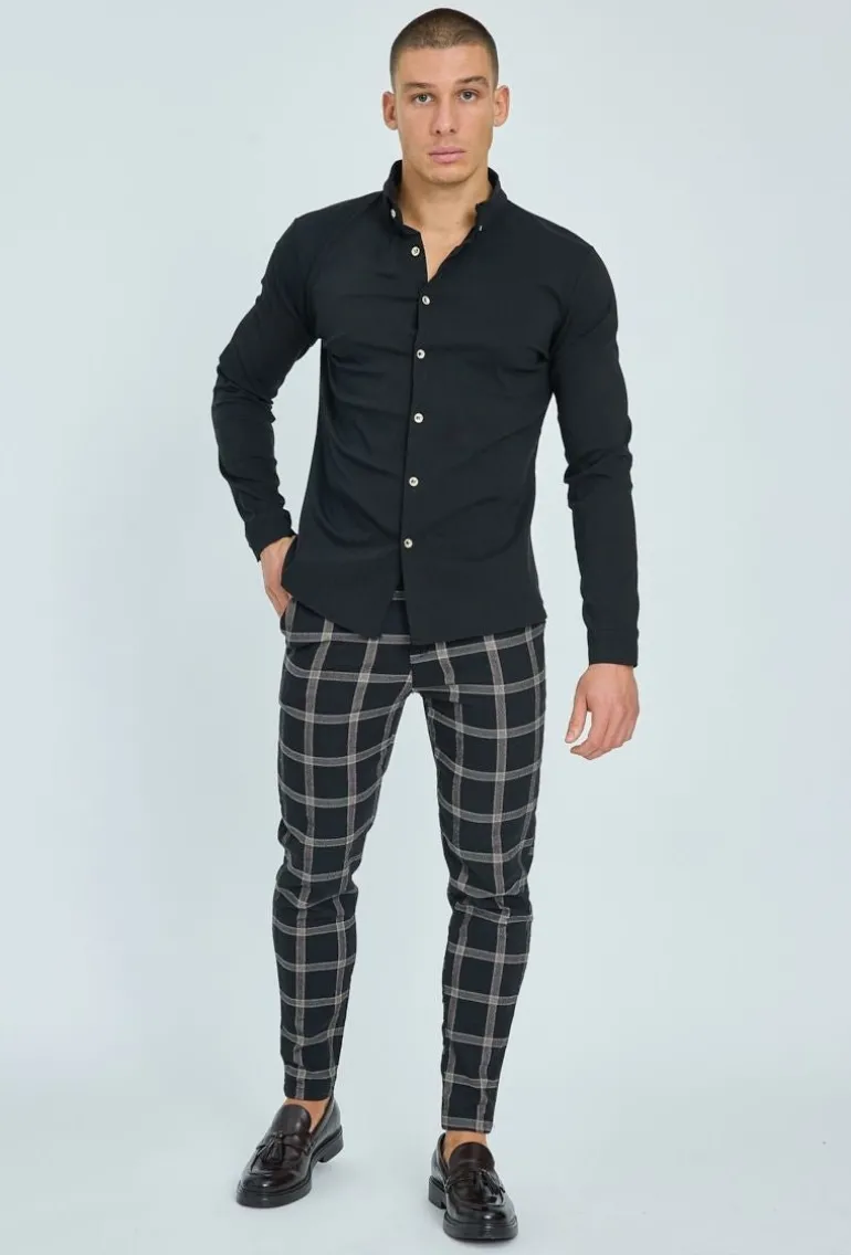 Pantalon à carreaux slim