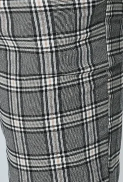Pantalon à carreaux slim