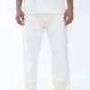 Pantalon bicolore à panneaux contrastants