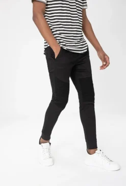 Pantalon biker toile