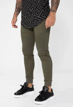 Pantalon biker toile