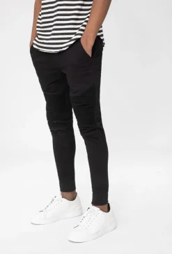 Pantalon biker toile