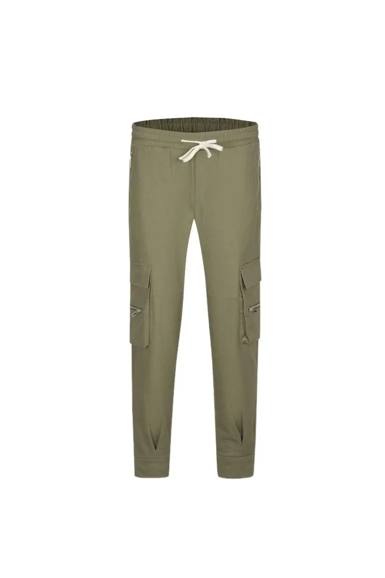 Pantalon cargo jogger avec détail zippé